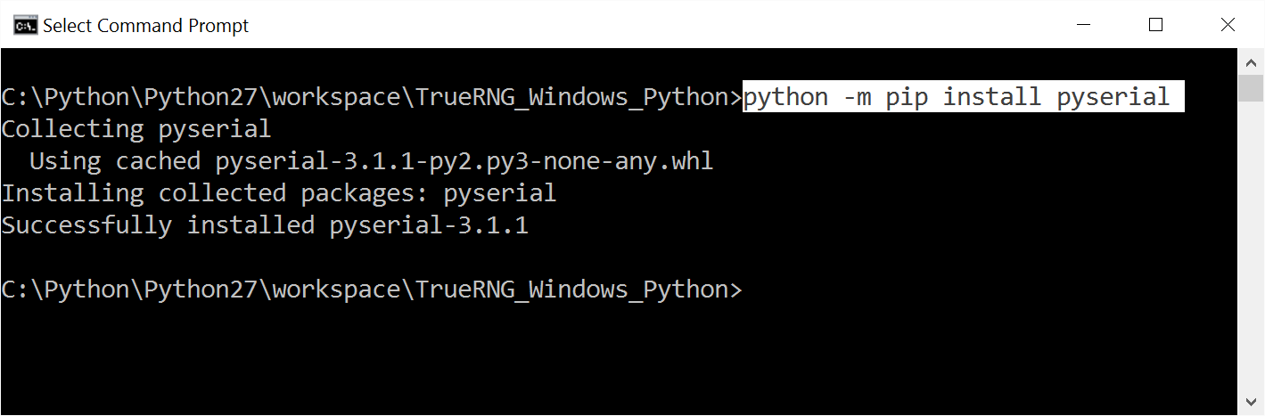 Windows python serial port